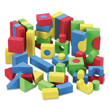 WonderFoam® Blocks, High-density Foam, Assorted Colors, 68-pack freeshipping - TVN Wholesale